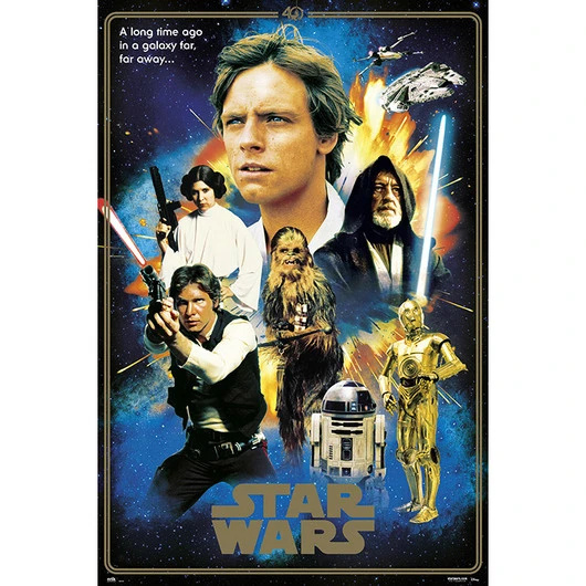 Star Wars - Poster CLASSIC 40 ANNIVERSARY HEROES